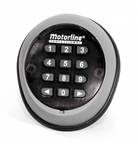 Wireless keyboard Motorline Tec1 of 2 channels, in aluminum for outdoor use