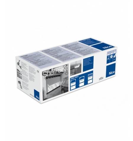 KIT Moteur Nice Shel75 pour portes sectionnelles jusqu'à 9,6m2 avec guide - Photo 1 2