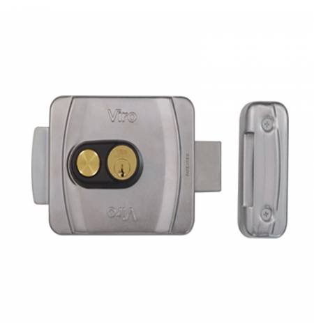 VIRO electric lock with adjustable input 50-60-70-80 mm with button - Figure 1