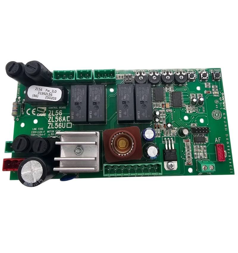 Placa eletrônica CAME ZL56 para o motor...