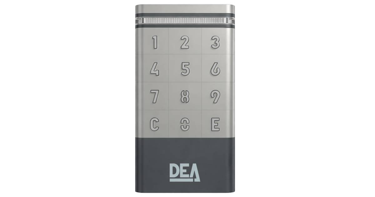 Teclado DEA Digirad / n wireless 433 MHz para portas automáticas | 4 canais e código de rolamento