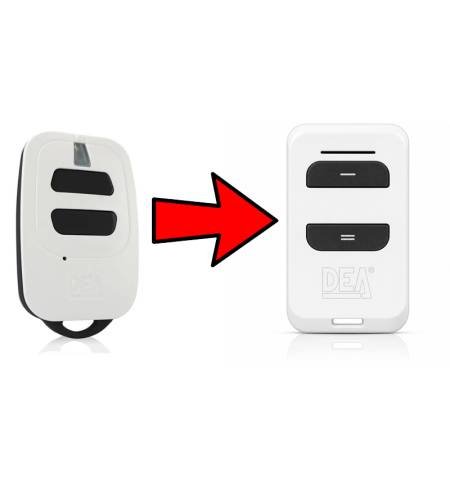 Mando DEA GTX2 de 2 canales 433 MHz blanco