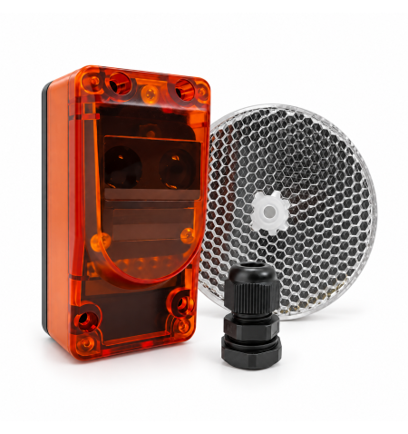 Fotocélula de seguridad GEBA LS 6P con espejo | 12/24 V y...
