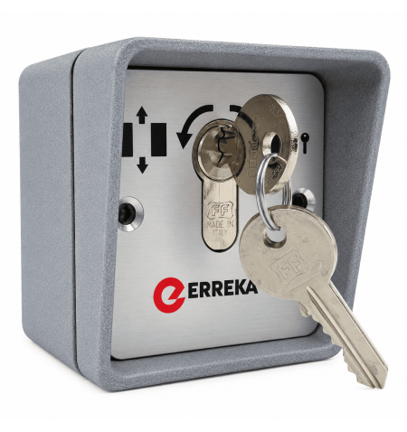 Selector de llave superficie en aluminio Erreka "SESU" 2...