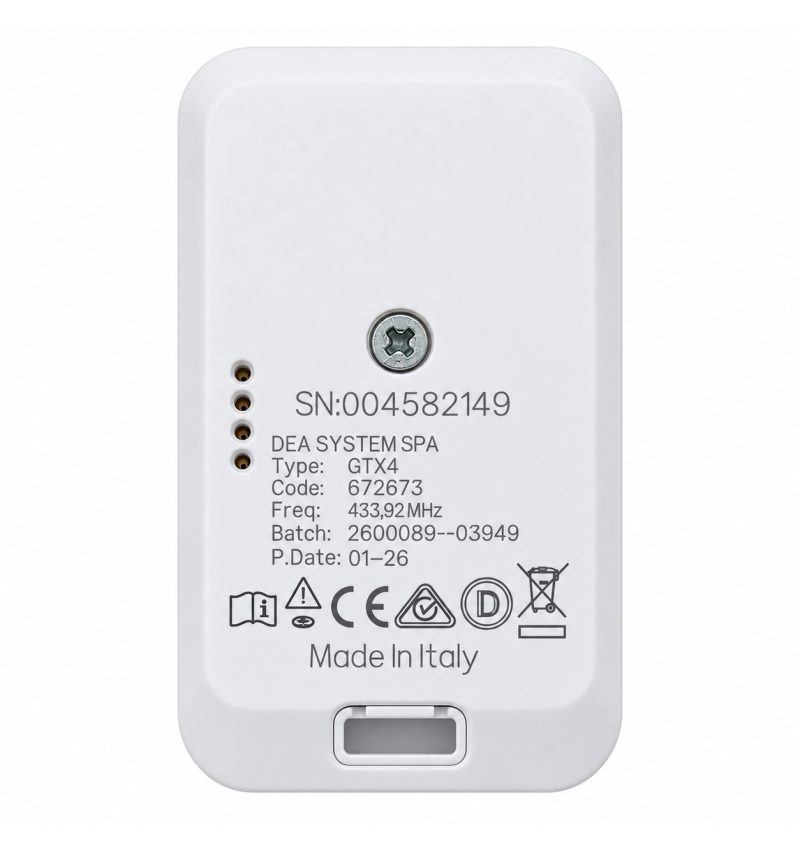 GTX4 de 4 canais de GTX4 433 MHz Branco