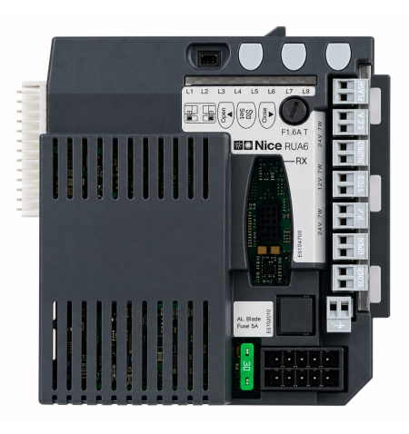 Central electrónica Nice RUA6 para motores RUN400HS y RUN1200HS