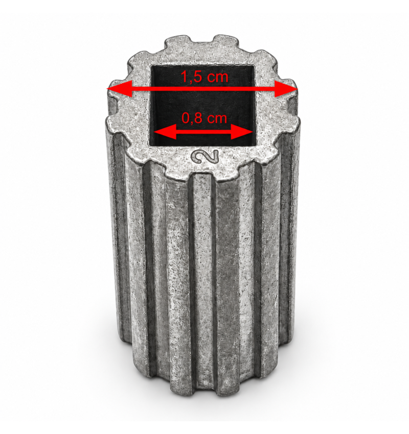 Cap adaptation shaft pinion Motorline Rosso Evo...