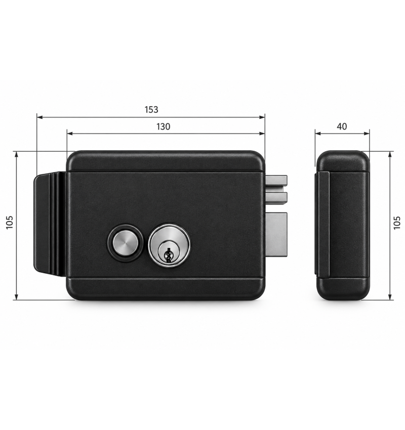 Electrocerradura VDS 12V with push button for...