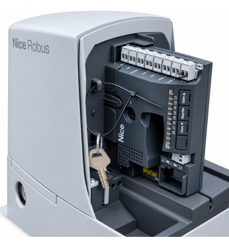 Motor Nice ROBUS 1000 RB1000 24V para puerta corredera hasta 1000 kg