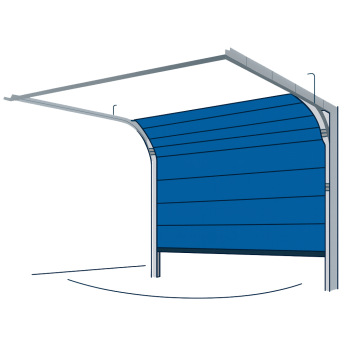Motores para puertas seccionales o basculantes desbordantes.
