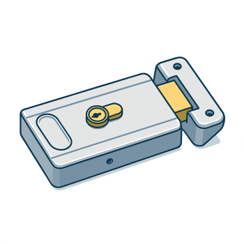 Electric locks for automatic doors or residential doors