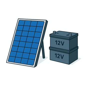 Systèmes solaires pour automatiser la porte de garage