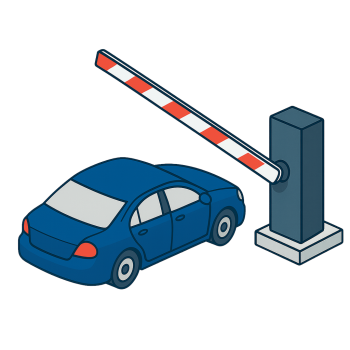 Automatic road barriers for vehicles